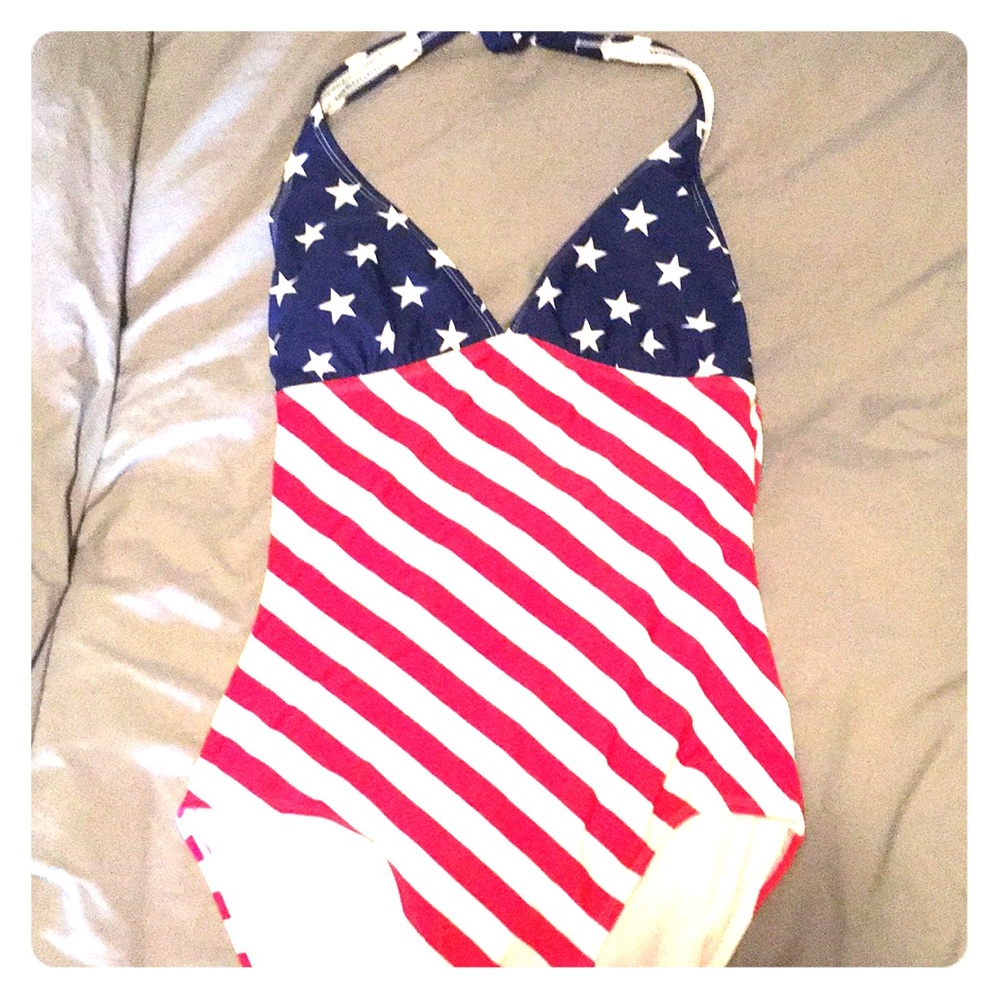 Get your red, white and blue USA swimsuit.